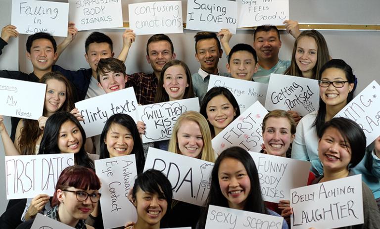 a group photo of BLUSH peer volunteers