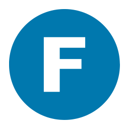 Icon letter f