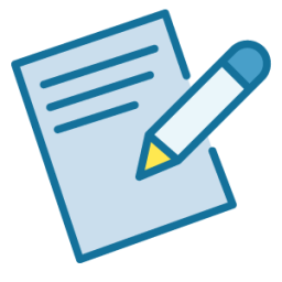 Icon of paper and pen