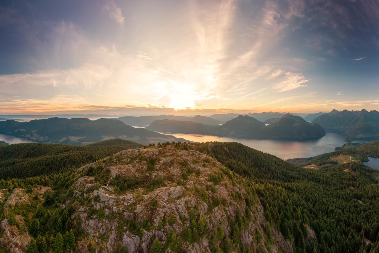 Aerial photo of qathet region