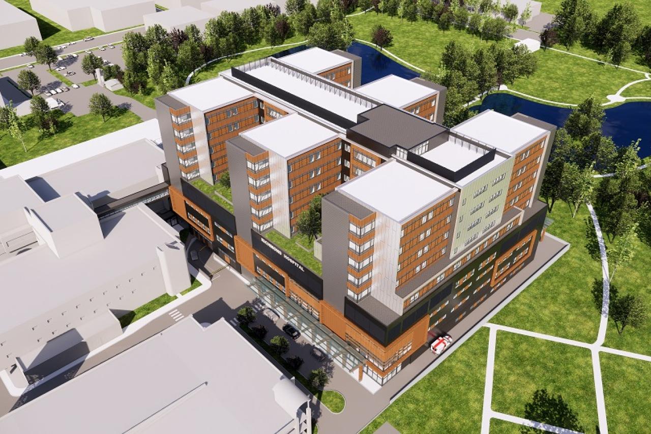 Digital rendering of the Richmond redevelopment project