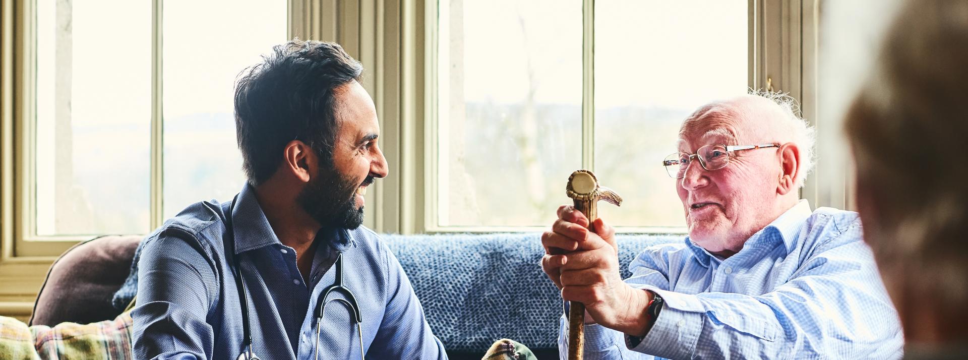 Home Health RN with client