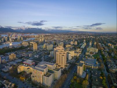 Aerial view of Vancouver General Hospital Campus