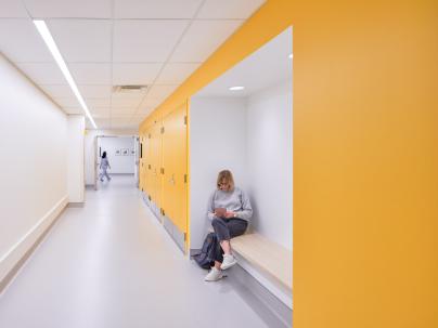 Hallway inside the VGH Simulation Centre