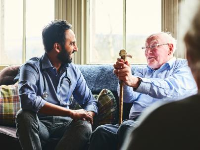 Home Health RN with client