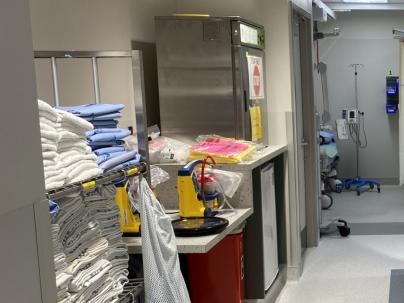 Hallway in Richmond Hospital IV Clinic