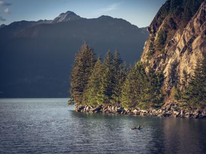 Beautiful summer scenery near West Vancouver