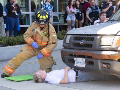 LGH mock crash event