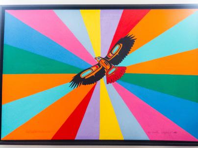 Photo of artwork called Rainbow (Red Tailed Hawk) by Ben Houstie