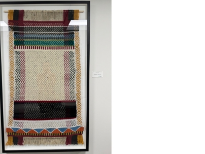 Wall mounted in a frame Indigenous weaving