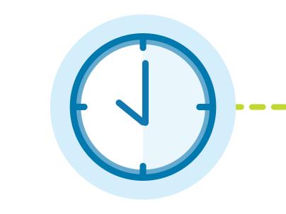 illustration of a clock signifying waiting for intake