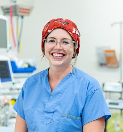 Nurse in operating room