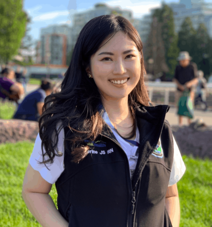 registered nurse working at the BC Leukemia Bone Marrow Transplant Program