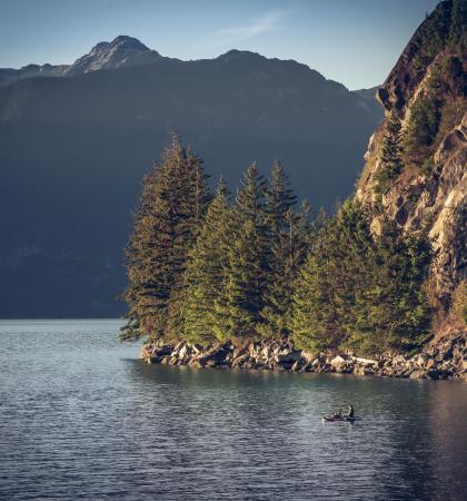 Beautiful summer scenery near West Vancouver