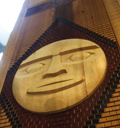 Traditional indigenous art inside of a healthcare facility 